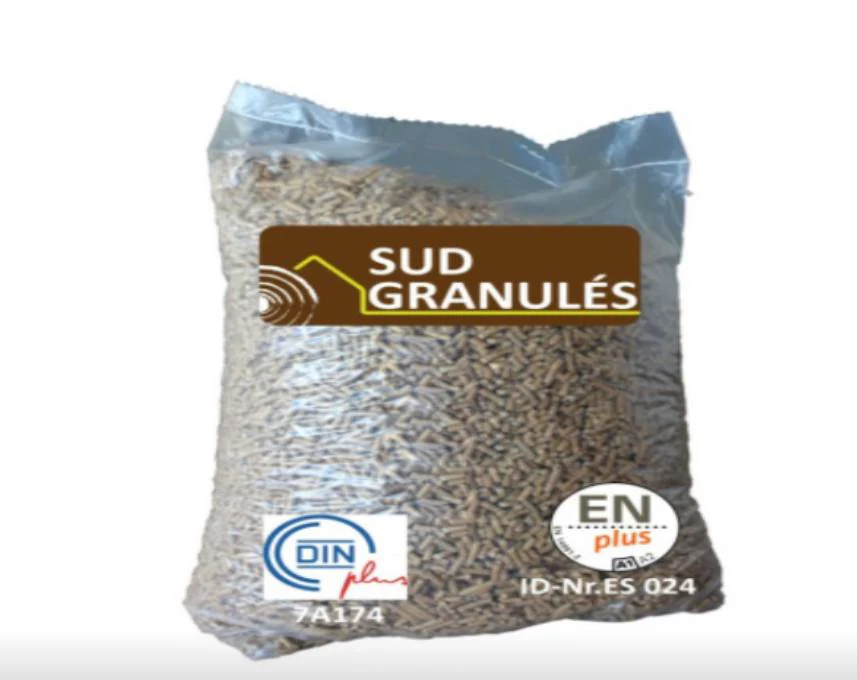 Pellet di legno DIN+ Sud’ Granulés – 70 Sacchi da 15 kg = 1,05 T