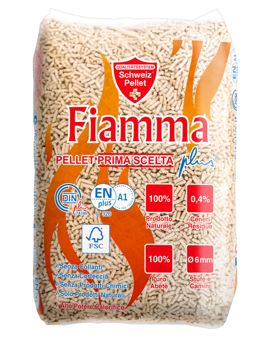 Pellet per stufe e caldaie Fiamma pellet 72 sacchi