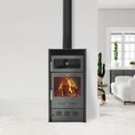 Stufa a legna con forno MODERNA Oven Luxe 7,78kW Grigio
