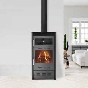 Stufa a legna con forno MODERNA Oven Luxe 7,78kW Grigio