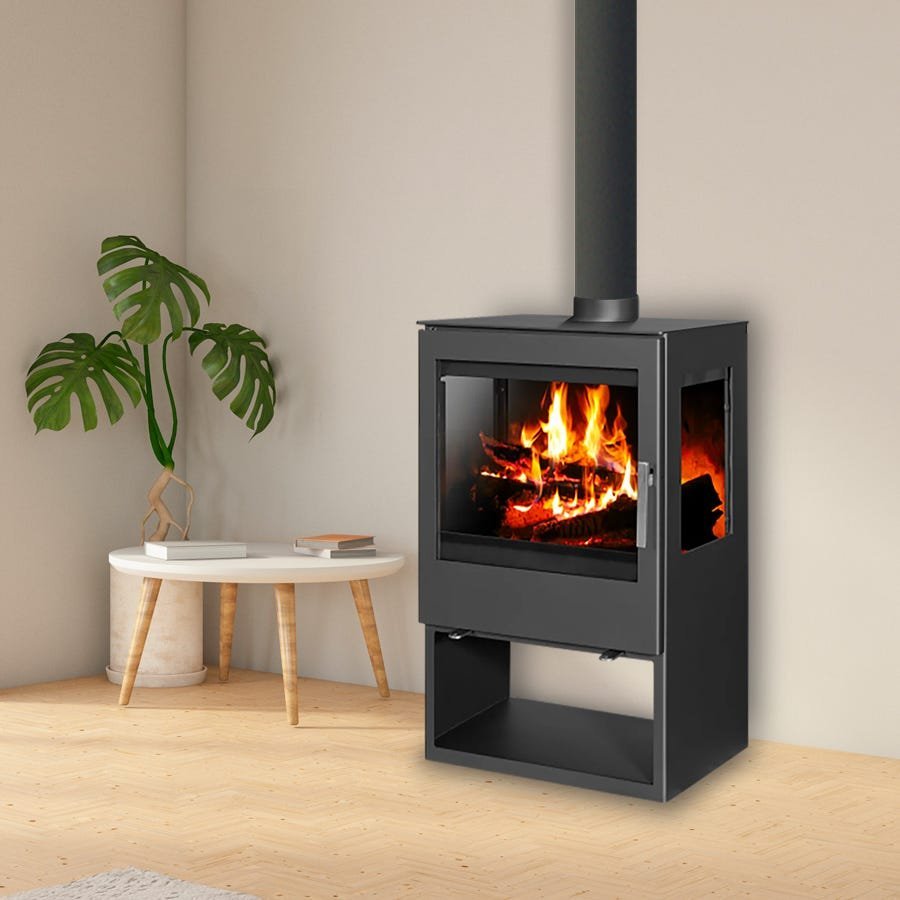 Cucina a legna – BELLEZA MODENA VISION Triplo vetro – 10 kW