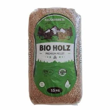 Bancale 1080 kg pellet Bio Holz Premium abete e faggio ENplus A1, 72 sacchi da 15 kg - Immagine di 2