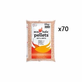 Bancale 1050 kg pellet Eco Holz in abete ENplus A1, 70 sacchi da 15 kg - Immagine di 2