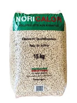 Bancale 1050 kg pellet Noricalor in abete rosso ENplus A1, 70 sacchi da 15 kg - Immagine di 3