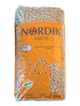 Bancale 1080 kg pellet Nordik in abete ENplus A1, 72 sacchi da 15 kg - Immagine di 2
